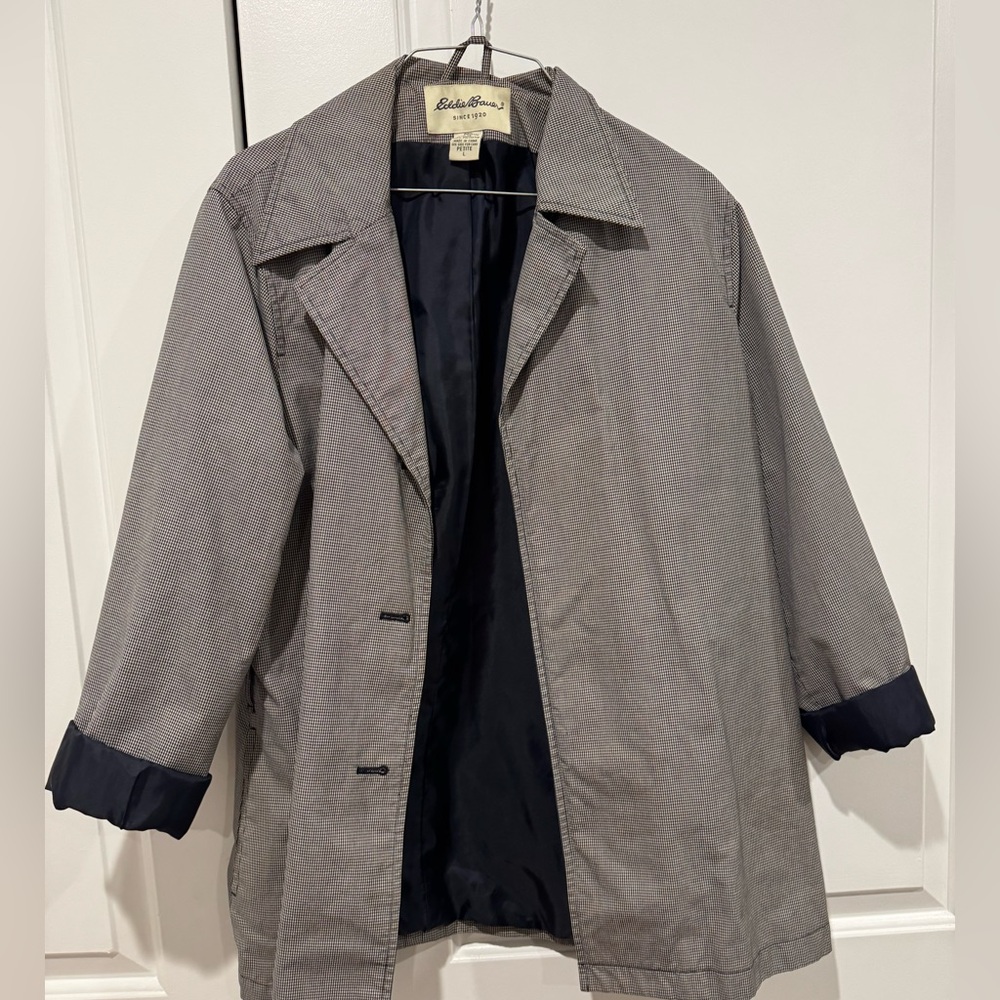Vintage Eddie Bauer Coat Jacket Grey Large